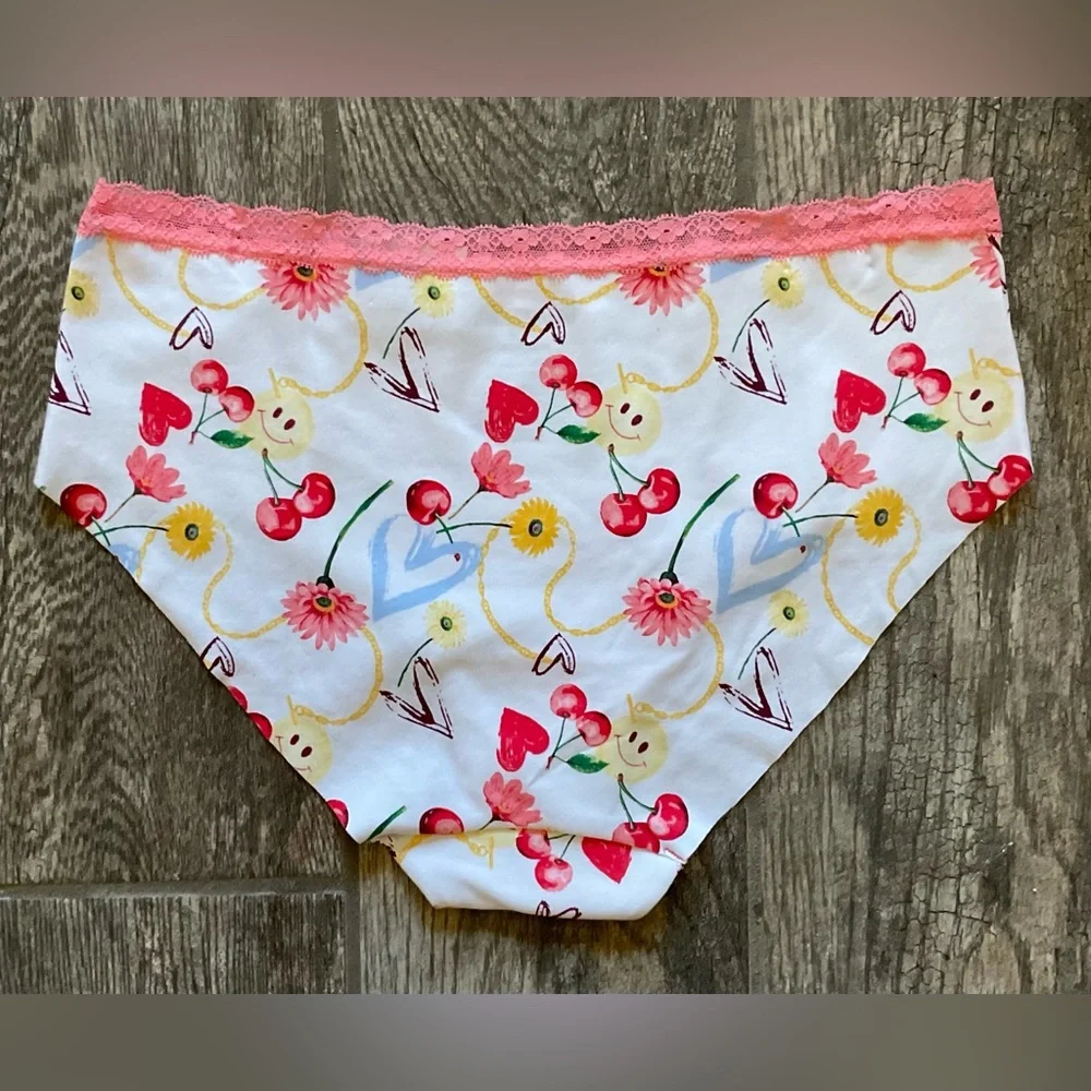 New Nobo, No Boundaries cotton and lace hipster panties You pick size Floral - Picture 2 of 2